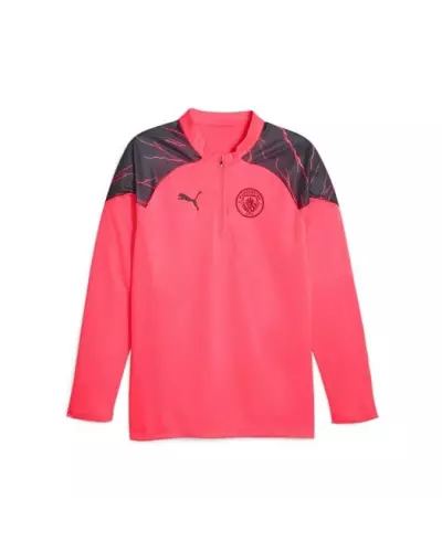 MCFC TRG 1/4 ZIP Puma 17-Sunset Glow-Dark Navy 772858