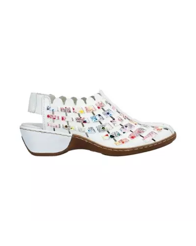 RAVENNA Rieker 81-Blanc combiné 47156