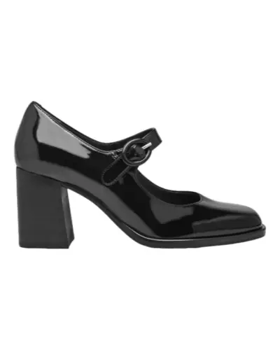 2444041 Tamaris 018-BLACK PATENT 1-24440-41