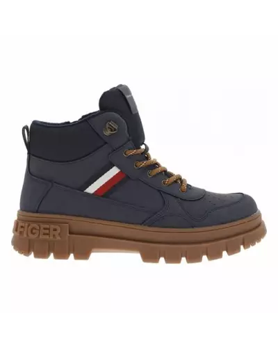 STRIPES LACE-UP BOOTIE Tommy Hilfiger 316800-BLUE T3B5-33157