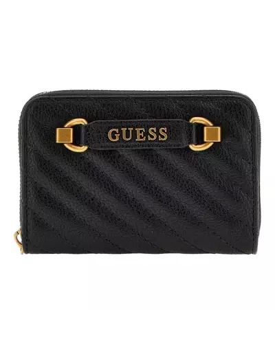 SELA SLG MEDIUM ZIP AROUND Guess BLACK SWQB94 95140