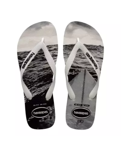 4127920 Havaianas 6194-WHITE/WHITE/BLACK/GR 4127920
