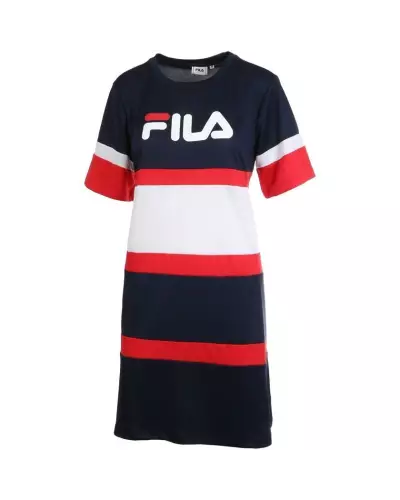 TERHIKKA TEE DRESS  ALINE FIT FILA K14 BLACK IRIS BRIGHT RIG 687211