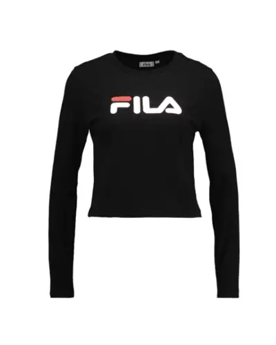 MARCELINE CROPPED LS SHIRT FILA 002 - BLACK 687213