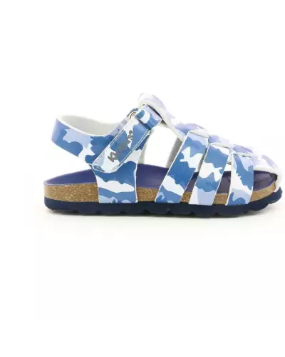 SUMMERTAN Kickers 51 BLEU CAMOUFLAGE 622389