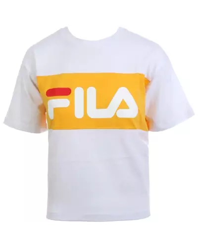 WOMEN ALLISON TEE FILA A207 - BRIGHT WHITE-CITRU 682125