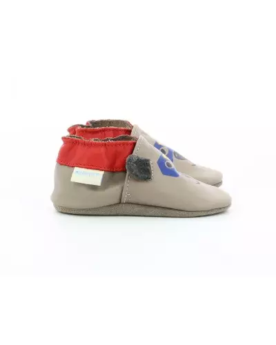 AWESOME BEAR Robeez 123 - GRIS ROUGE 822850
