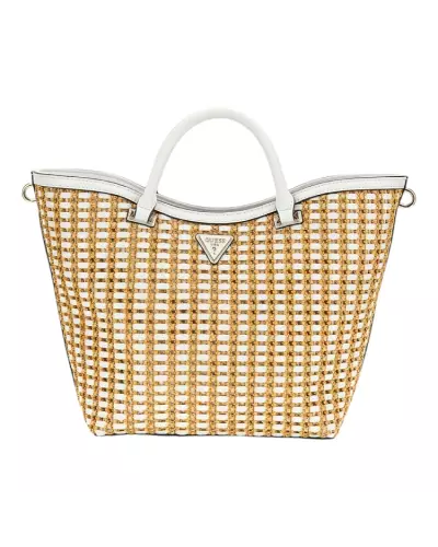ATALIA CROSSBODY BUC NATURAL/WHITE Beige