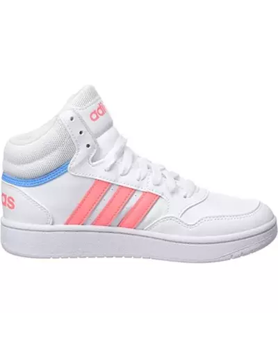 HOOPS MID 3.0 K Adidas BLANC/ROSE GW6110