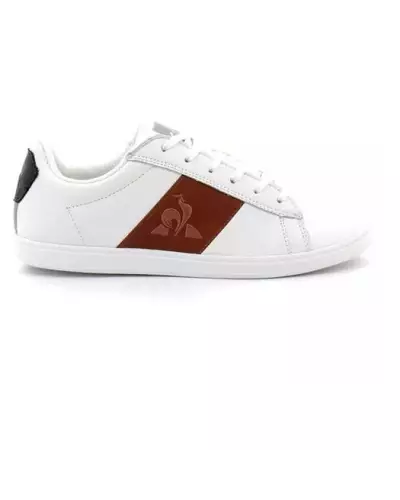 COURTCLASSIC GS BLACK JEA Le Coq Sportif 2220396-Optical wht/Brown COURTCLASSIC GS BLACK JEA