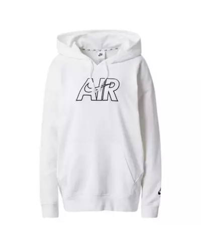 W NSW AIR FLC HOODIE NIKE 100-BLANC DM6059