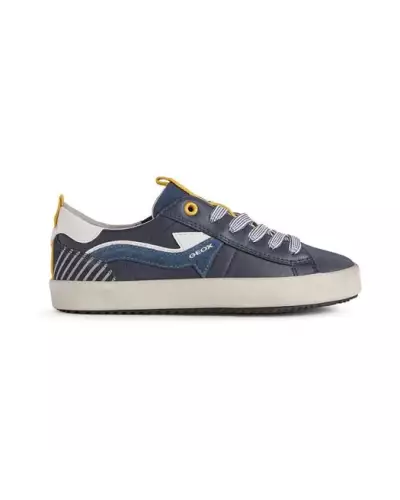 J ALONISSO BOY B Geox C0657-BLEU MARINE / JAUNE J252CB