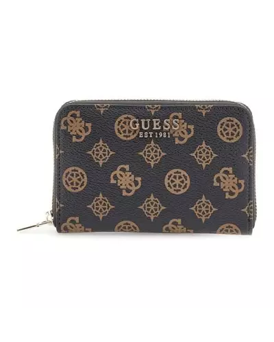 LAUREL SLG MEDIUM ZIP ARO Guess MOCHA LOGO SWPG85 00400