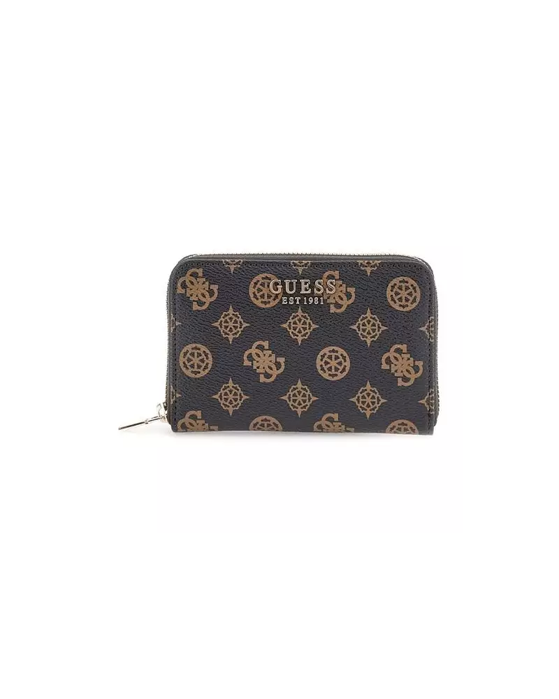 LAUREL SLG MEDIUM ZIP ARO Guess MOCHA LOGO SWPG85 00400