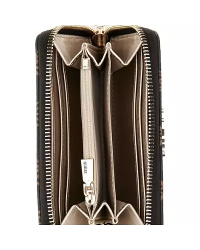 LAUREL SLG MEDIUM ZIP ARO Guess MOCHA LOGO SWPG85 00400