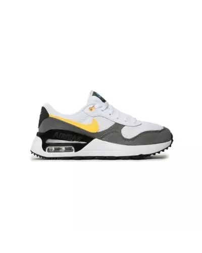AIR MAX SYSTM GS NIKE 104-BLANC/ORANGE DQ0284