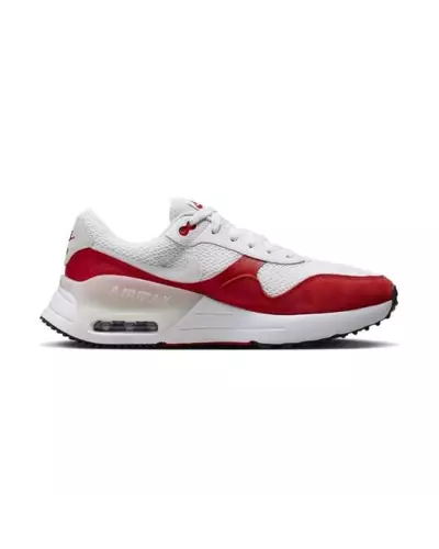 AIR MAX SYSTM GS NIKE 108-BLANC/ROUGE DQ0284