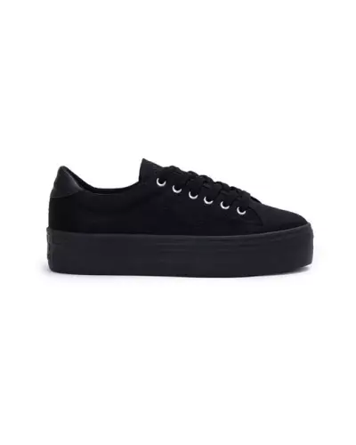 PLATO M SNEAKER CANVAS No Name BLACK FOX BLACK PLATO M SNEAKER CANVAS