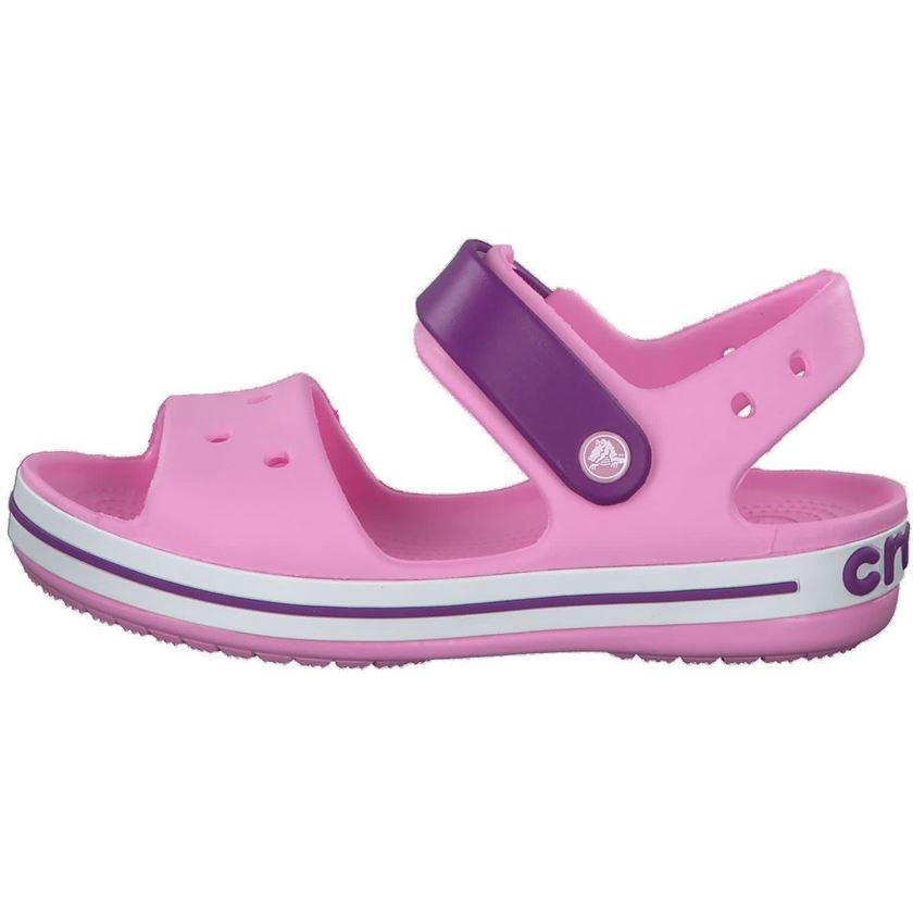 Sandales fille Crocs crocband rose VoShoes