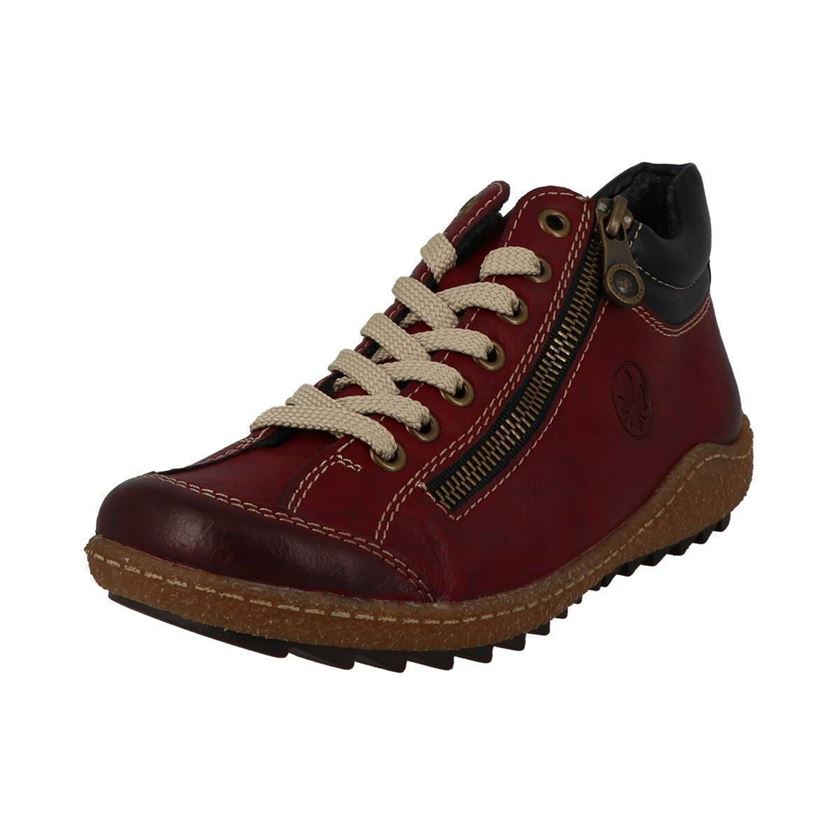 Femme Rieker L7516 Bordeaux  Chaussures Confort » In The Pocket