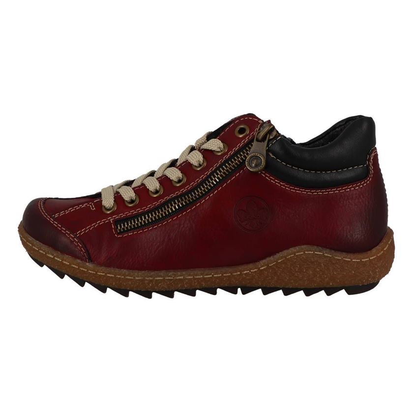 Femme Rieker L7516 Bordeaux  Chaussures Confort » In The Pocket