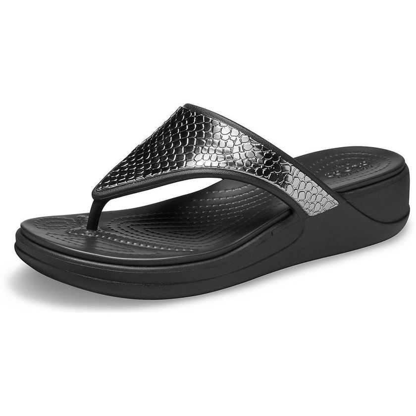 Crocs monterey metallic wedge hot sale