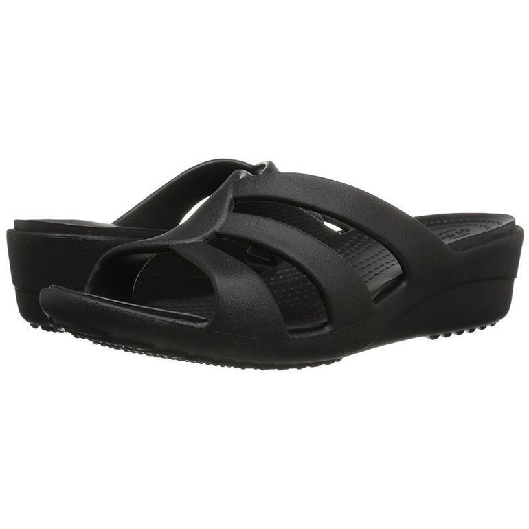 Crocs sanrah best sale strappy wedge