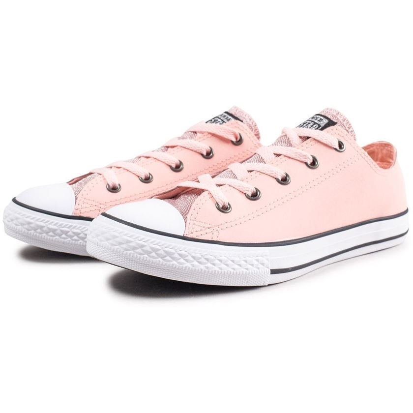 Converse fille chuck taylor all star glitter   ox rose1127802_2 sur voshoes.com
