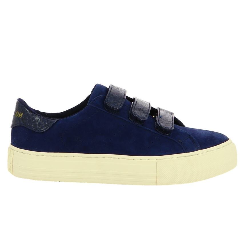 femme No name femme arcade straps suede nara bleu