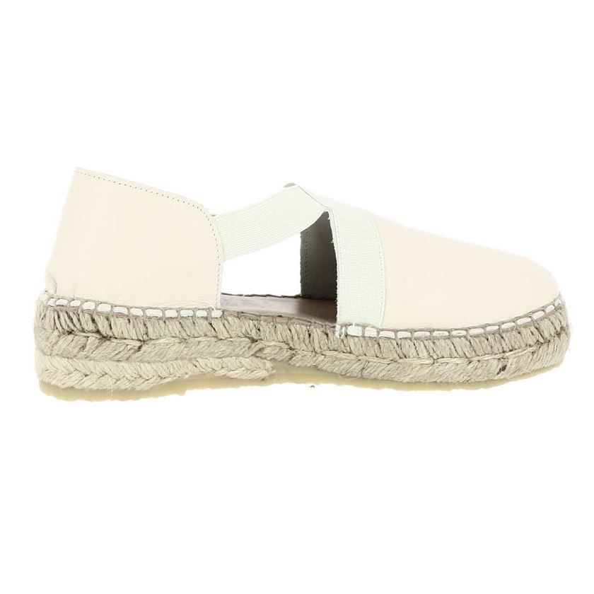 femme Maison de l espadrille femme espadrille elastiques blanc