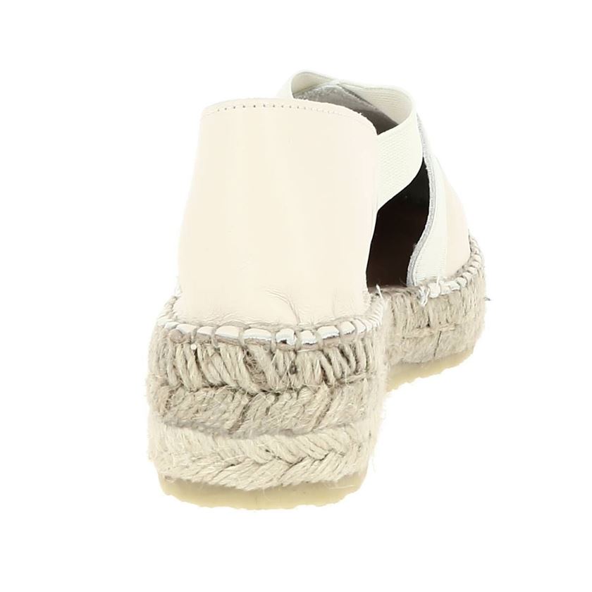 Maison de l espadrille femme espadrille elastiques blanc1237301_5 sur voshoes.com