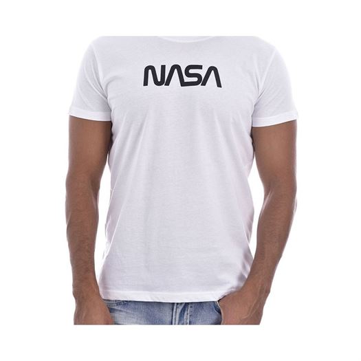 homme Nasa homme big worm o neck blanc