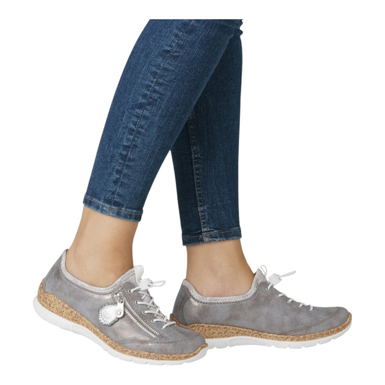 Rieker femme n4263 gris1277503_5 sur voshoes.com