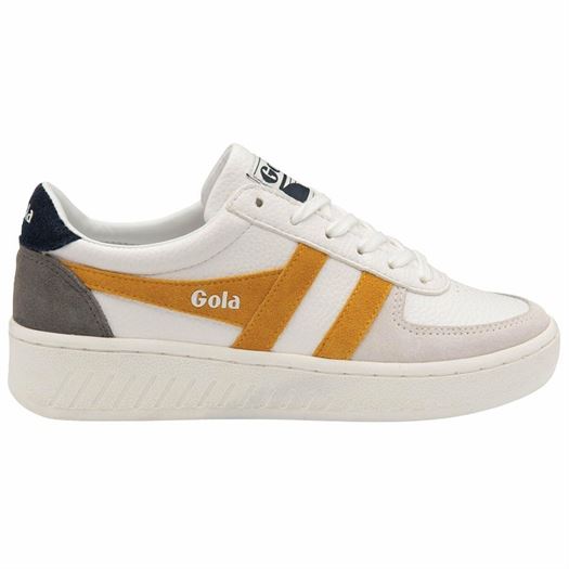 Baskets mode femme Gola grandslam trident blanc VoShoes