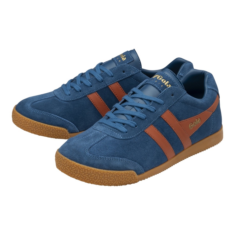 Gola homme harrier suede bleu1281425_3 sur voshoes.com