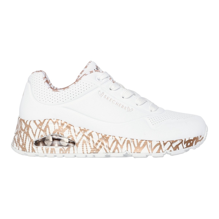 femme Skechers femme uno loving love blanc