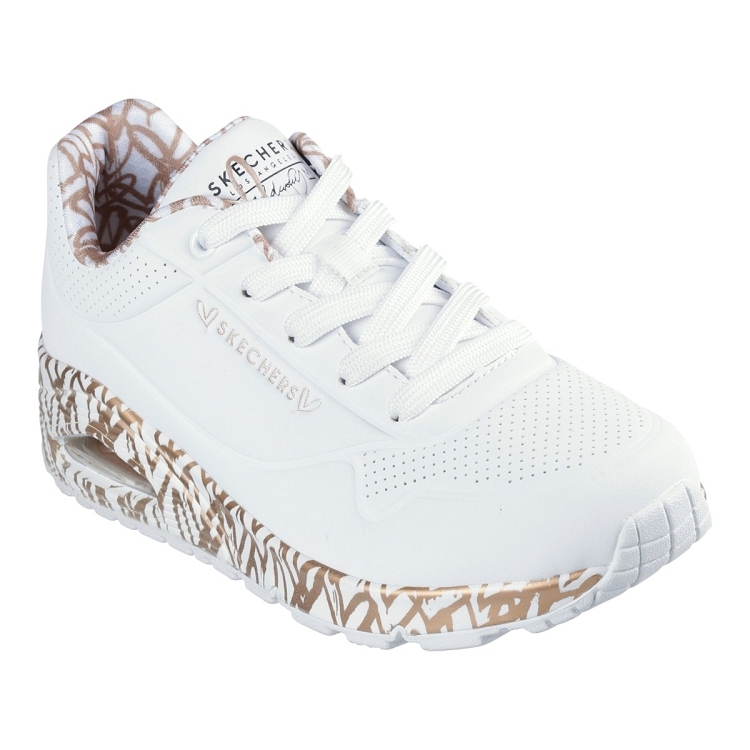 Skechers femme uno loving love blanc1306603_2 sur voshoes.com