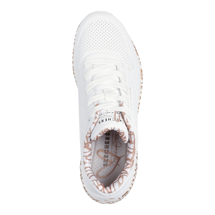 Skechers femme uno loving love blanc1306603_4 sur voshoes.com