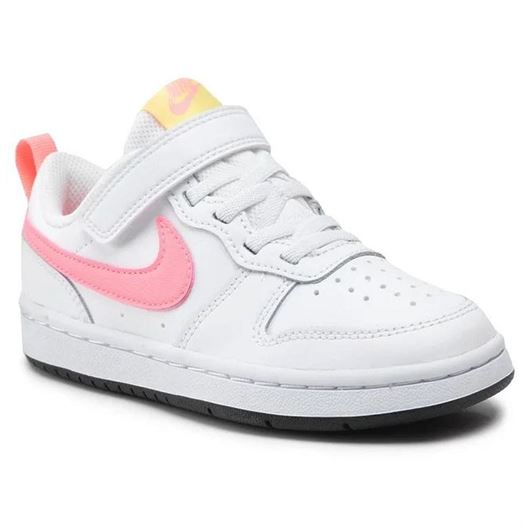 Nike fille court borough low 2 blanc1347007_2 sur voshoes.com