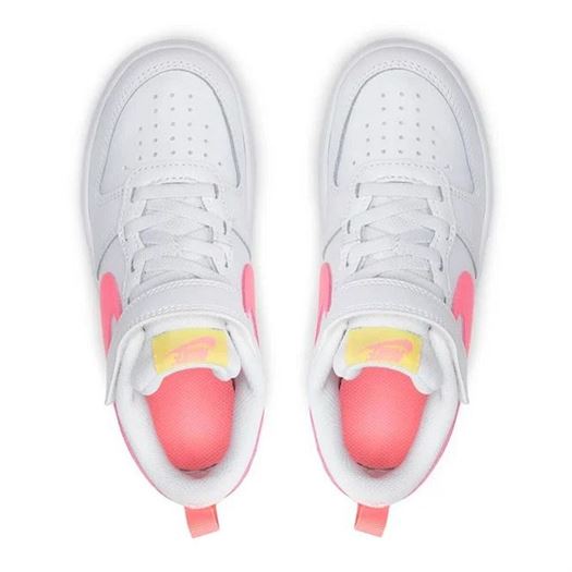 Nike fille court borough low 2 blanc1347007_4 sur voshoes.com