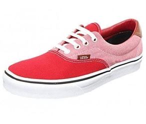 femme Vans femme canvas chambray rouge