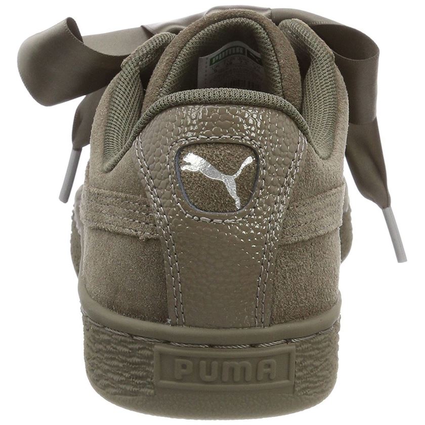 Puma femme suede heart bubble gris1615601_5 sur voshoes.com