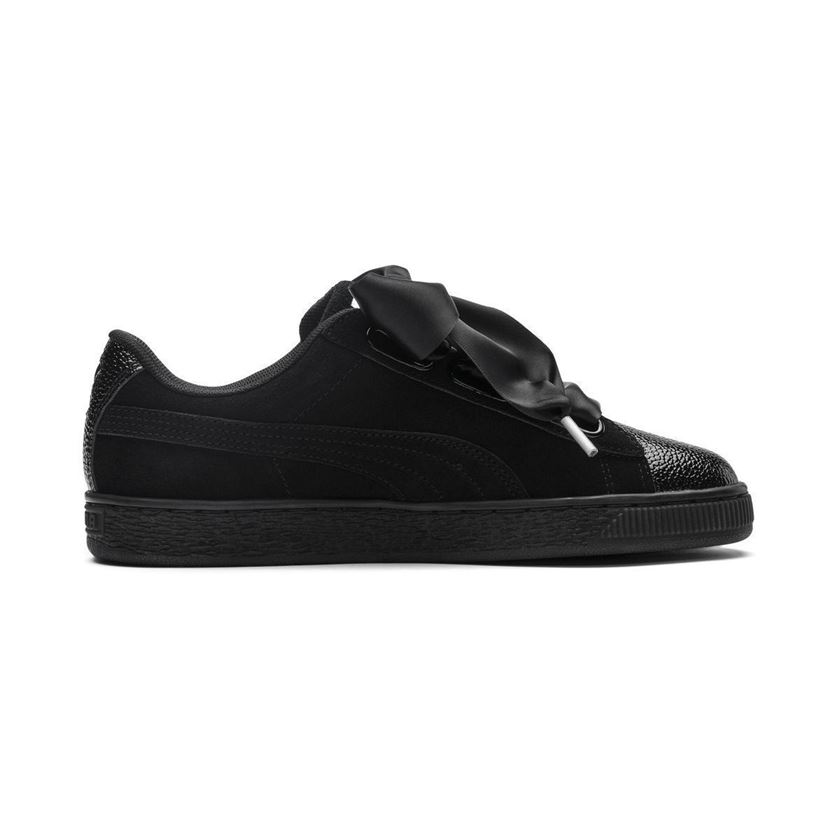 femme Puma femme suede heart bubble noir