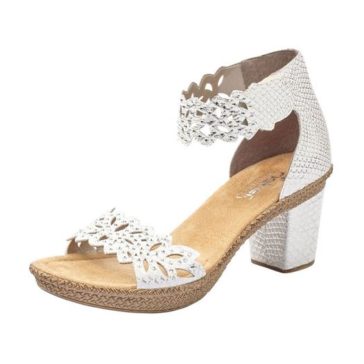 Rieker femme wildebuk blanc1622701_2 sur voshoes.com