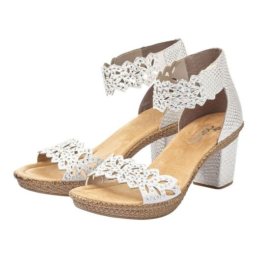 Rieker femme wildebuk blanc1622701_3 sur voshoes.com