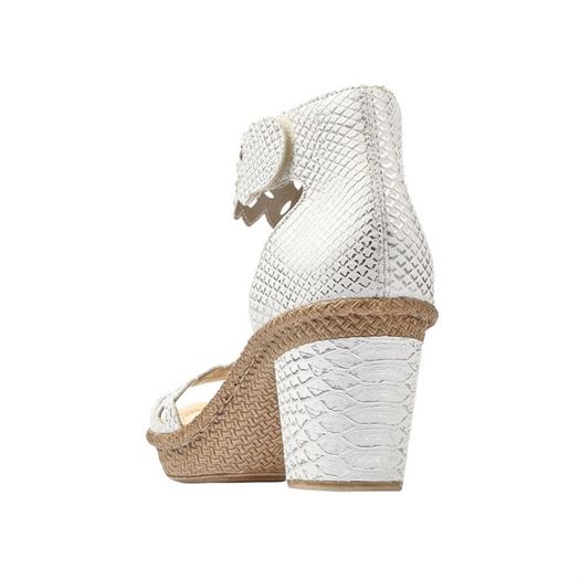 Rieker femme wildebuk blanc1622701_4 sur voshoes.com