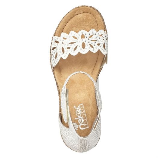 Rieker femme wildebuk blanc1622701_5 sur voshoes.com