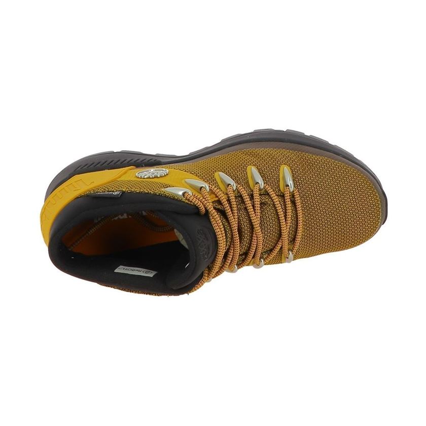 Timberland garcon sprint trekker mid fabric jaune1769401_6 sur voshoes.com