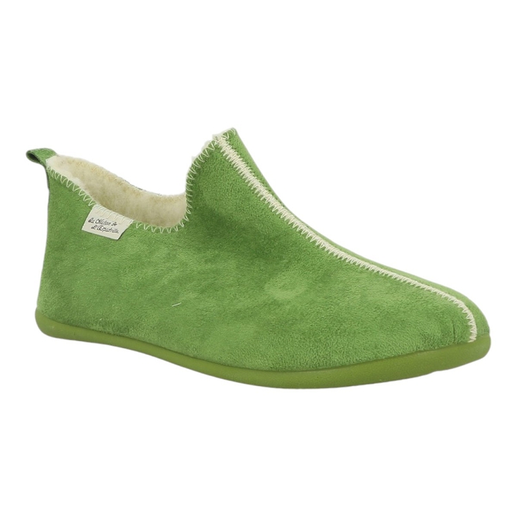 Maison de l espadrille femme bottillon laine vert1808604_2 sur voshoes.com