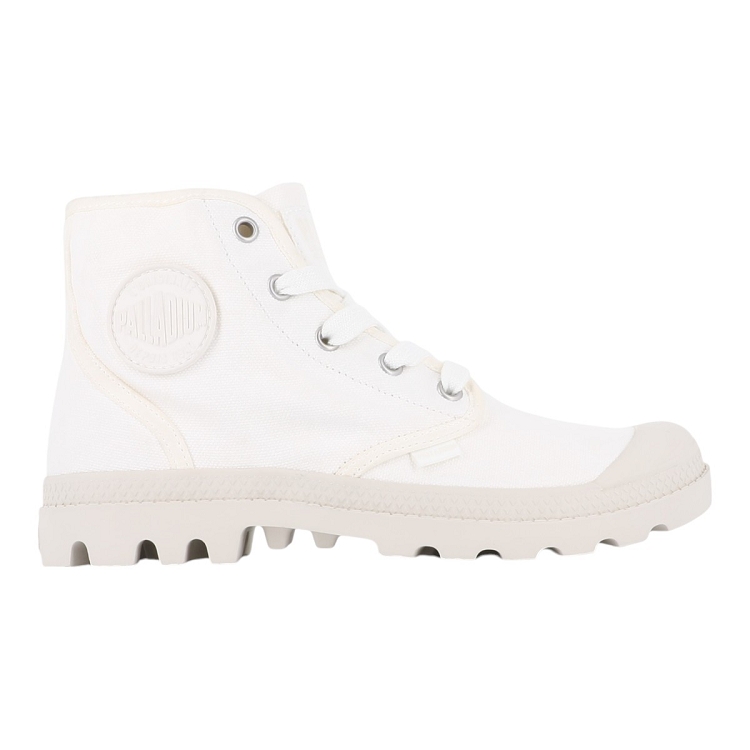 femme Palladium femme pampa hi blanc